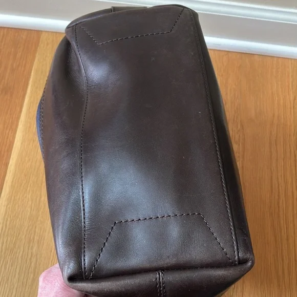 COACH Legacy Color Block RARE Shoulder Crossbody Bag Navy Pink Brown Silver EUC - Picture 12 of 13